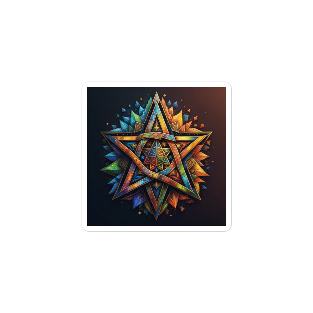 Vibrant Song | Star Of David | Kiss Cut Sticker Jouparty