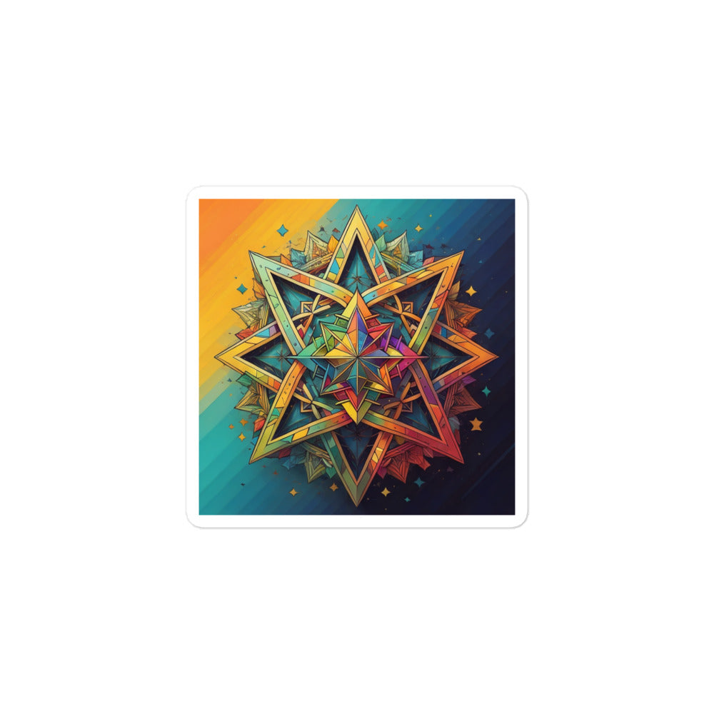 Vibrant Song | Star Of David | Kiss Cut Sticker Jouparty