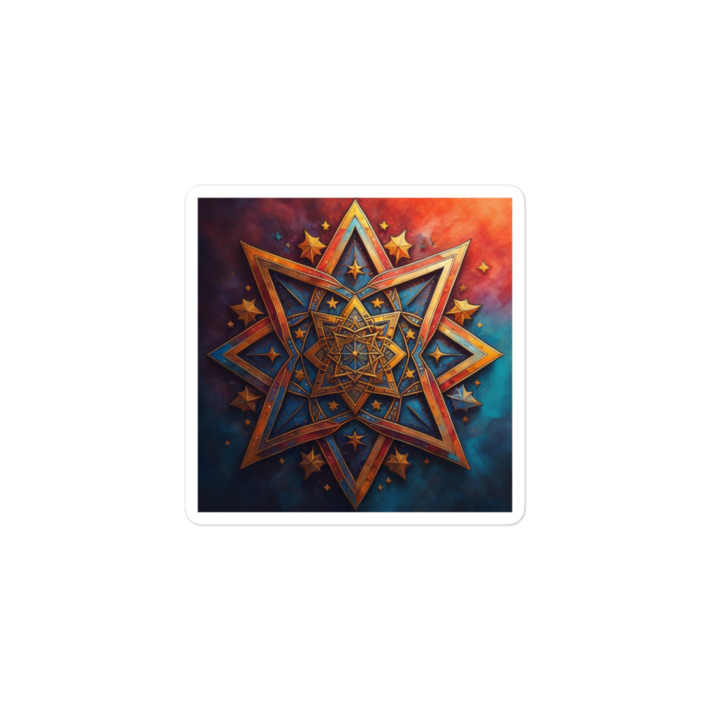 Vibrant Song | Star Of David | Kiss Cut Sticker Jouparty