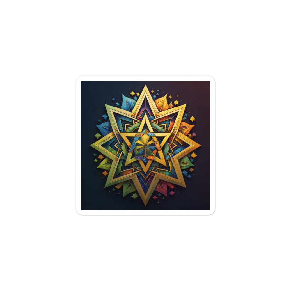 Vibrant Song | Star Of David | Kiss Cut Sticker Jouparty