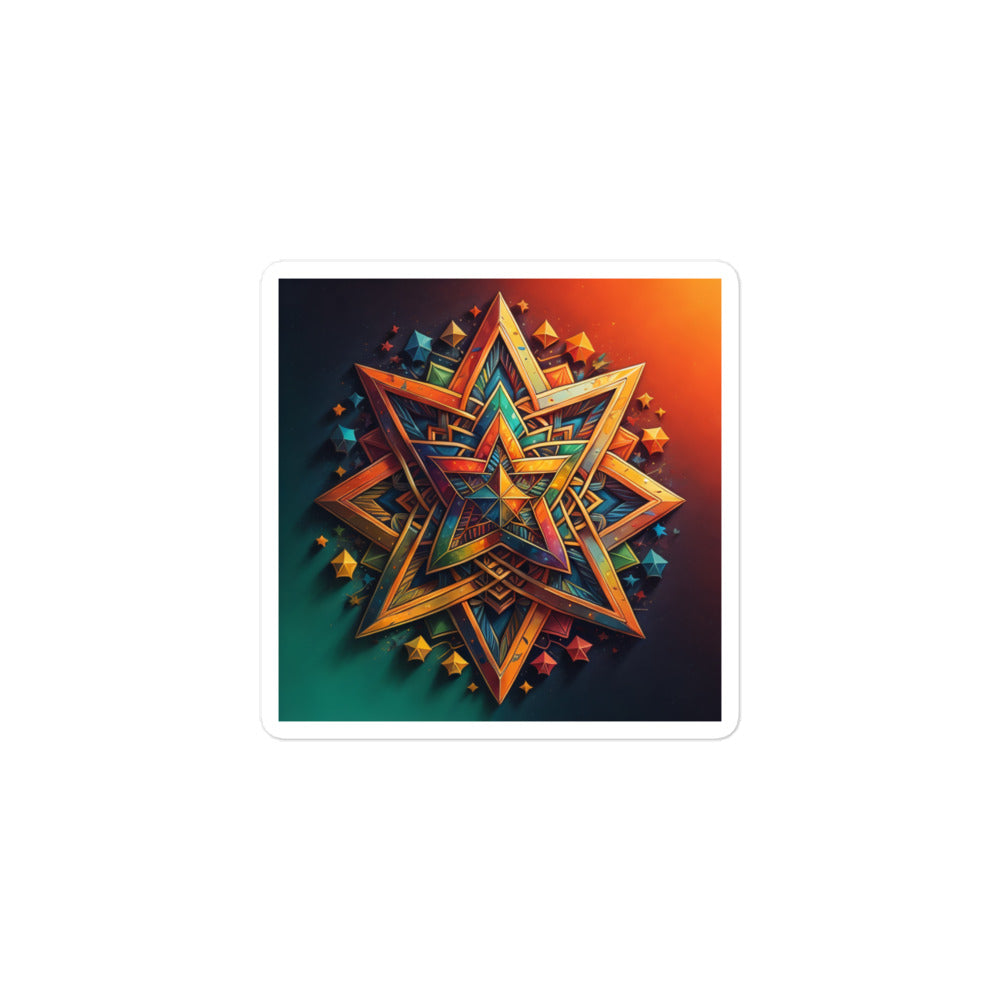 Vibrant Song | Star Of David | Kiss Cut Sticker Jouparty