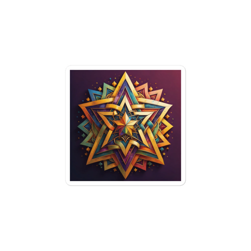 Vibrant Song | Star Of David | Kiss Cut Sticker Jouparty