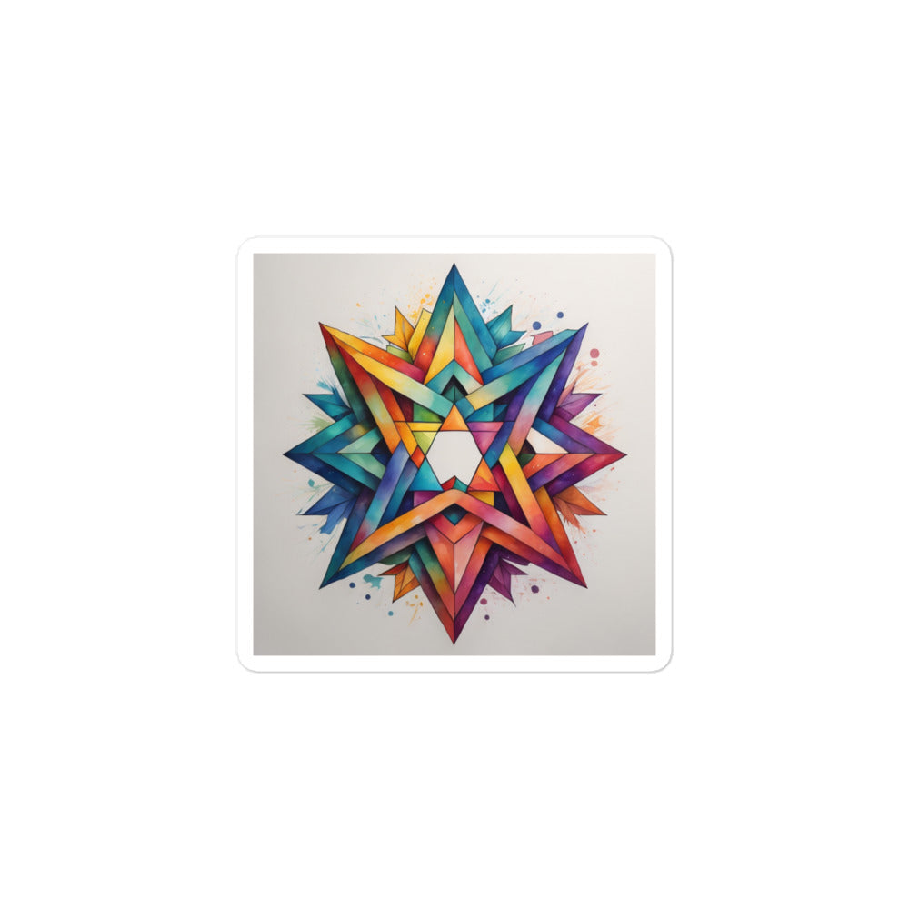 Vibrant Song | Star Of David | Kiss Cut Sticker Jouparty