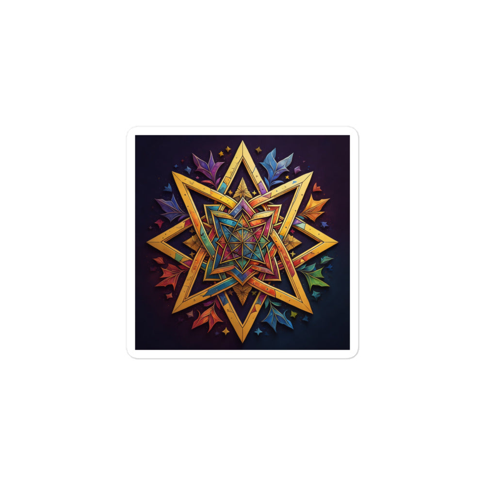 Vibrant Song | Star Of David | Kiss Cut Sticker Jouparty