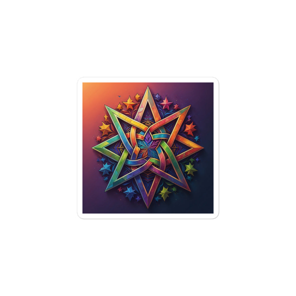 Vibrant Song | Star Of David | Kiss Cut Sticker Jouparty