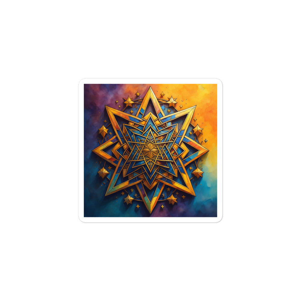 Vibrant Song | Star Of David | Kiss Cut Sticker Jouparty