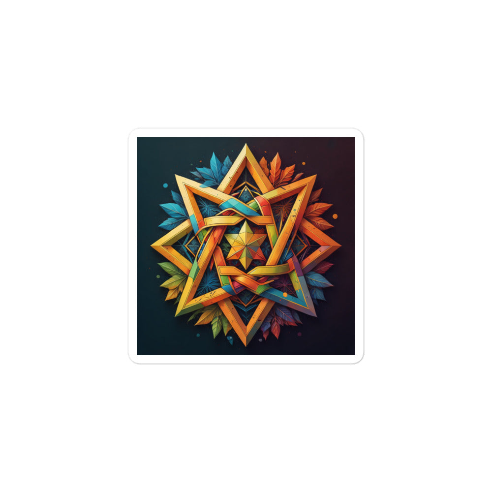 Vibrant Song | Star Of David | Kiss Cut Sticker