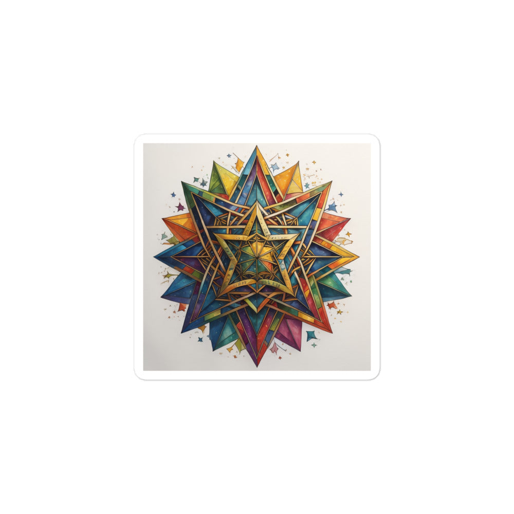 Vibrant Song | Star Of David | Kiss Cut Sticker Jouparty