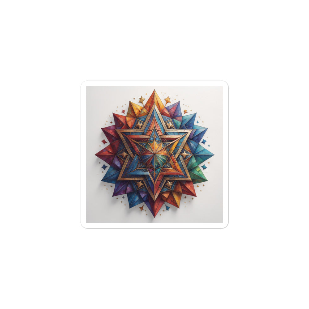 Vibrant Song | Star Of David | Kiss Cut Sticker Jouparty