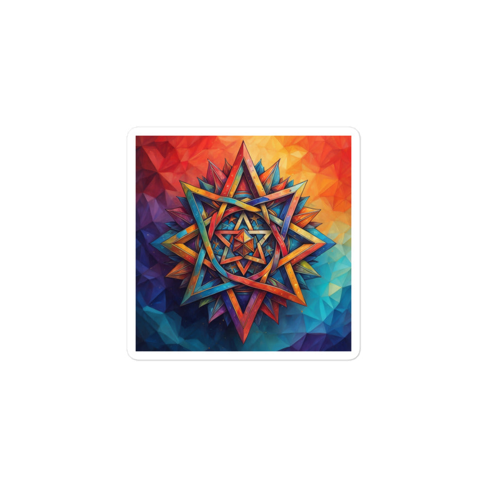 Vibrant Song | Star Of David | Kiss Cut Sticker Jouparty