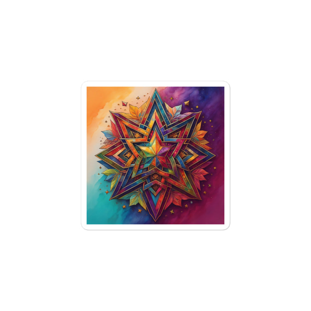 Vibrant Song | Star Of David | Kiss Cut Sticker