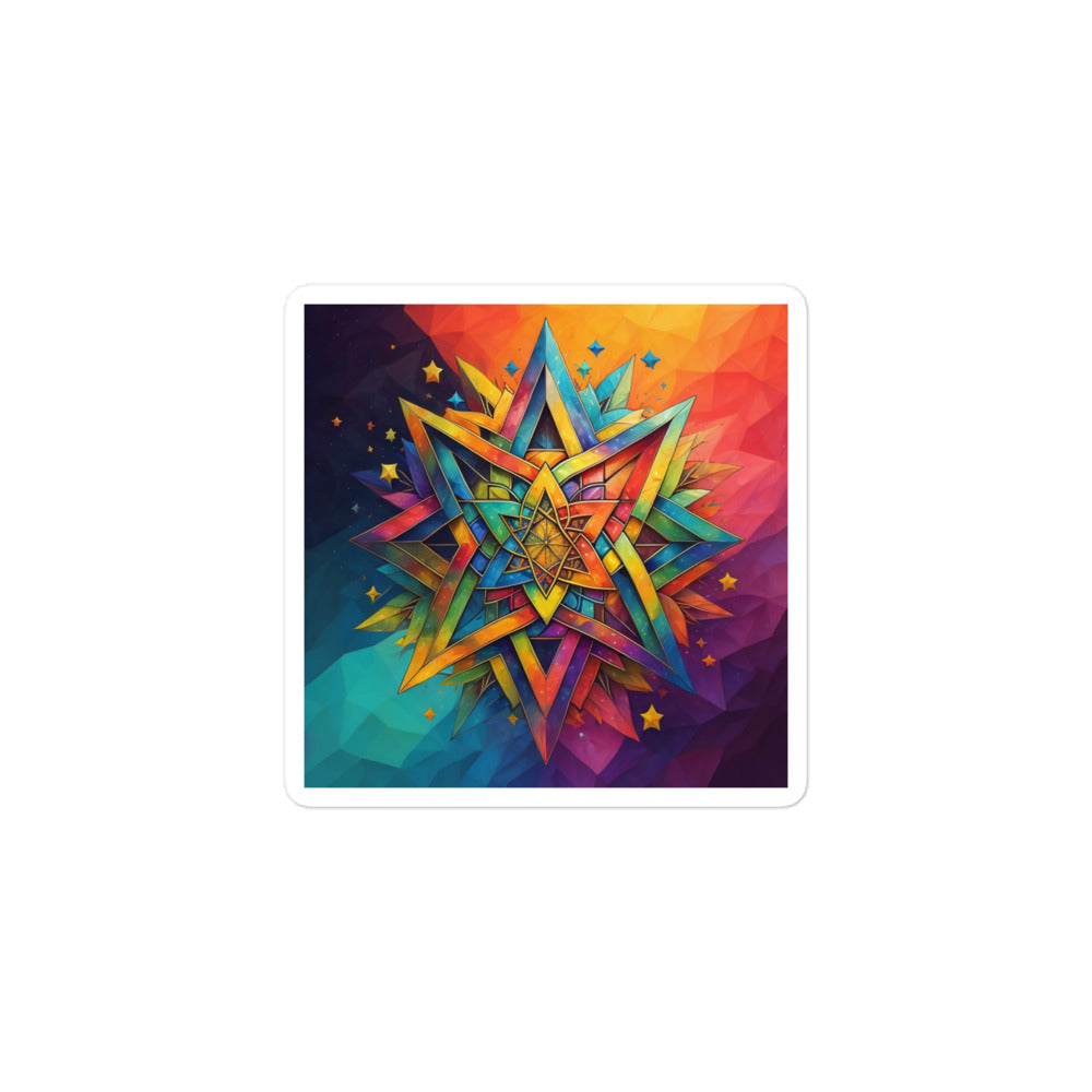 Vibrant Song | Star Of David | Kiss Cut Sticker Jouparty