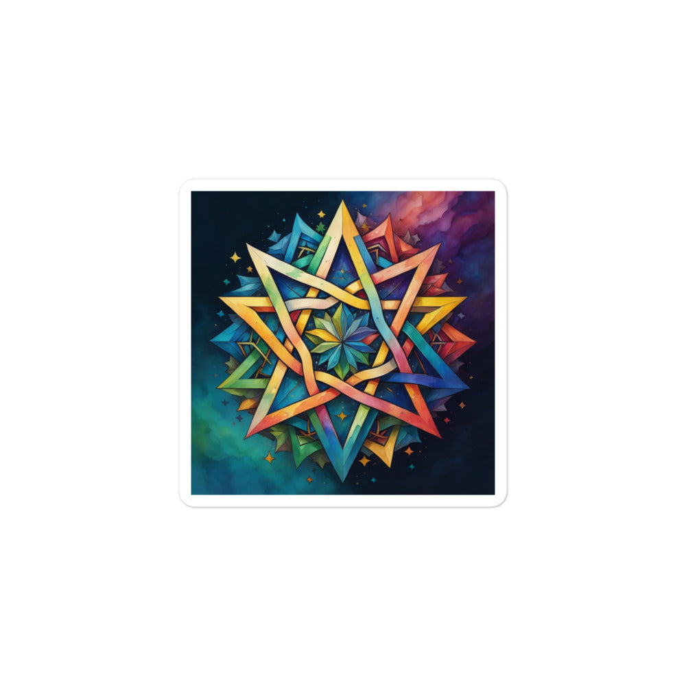 Vibrant Song | Star Of David | Kiss Cut Sticker Jouparty