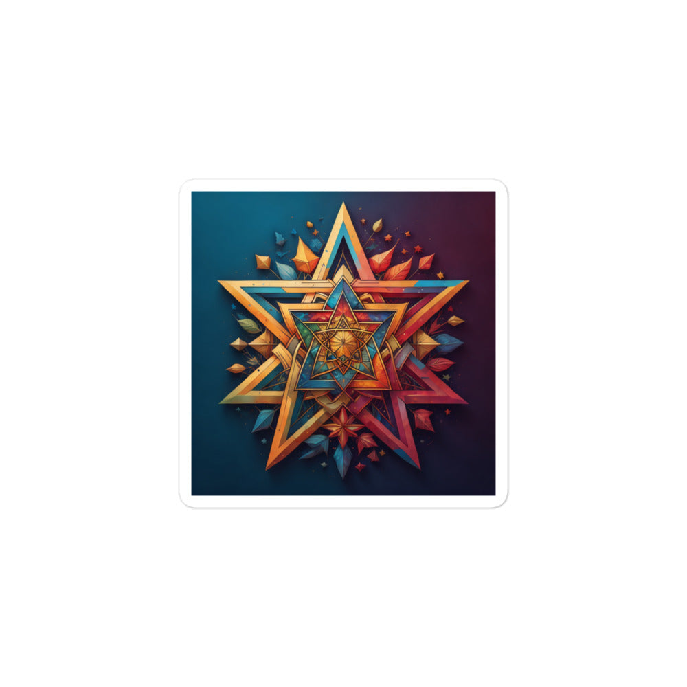 Vibrant Song | Star Of David | Kiss Cut Sticker Jouparty