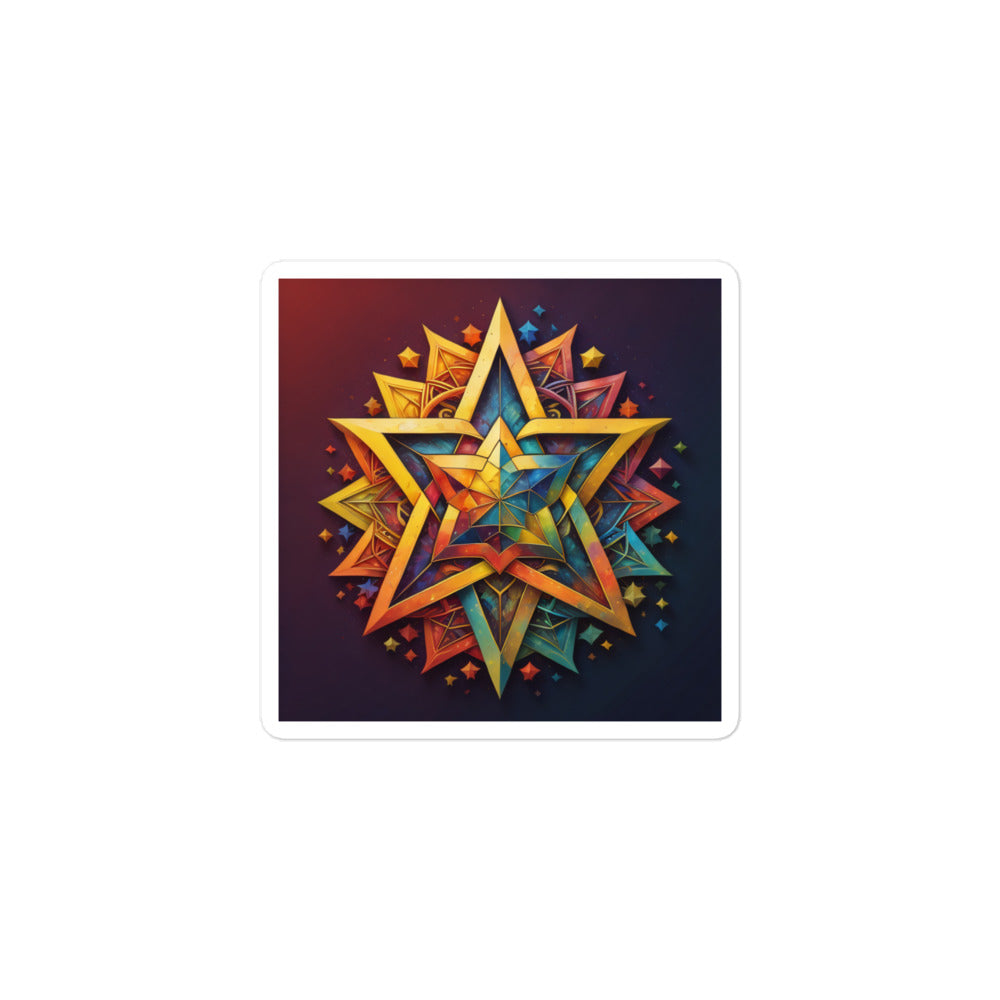 Vibrant Song | Star Of David | Kiss Cut Sticker Jouparty