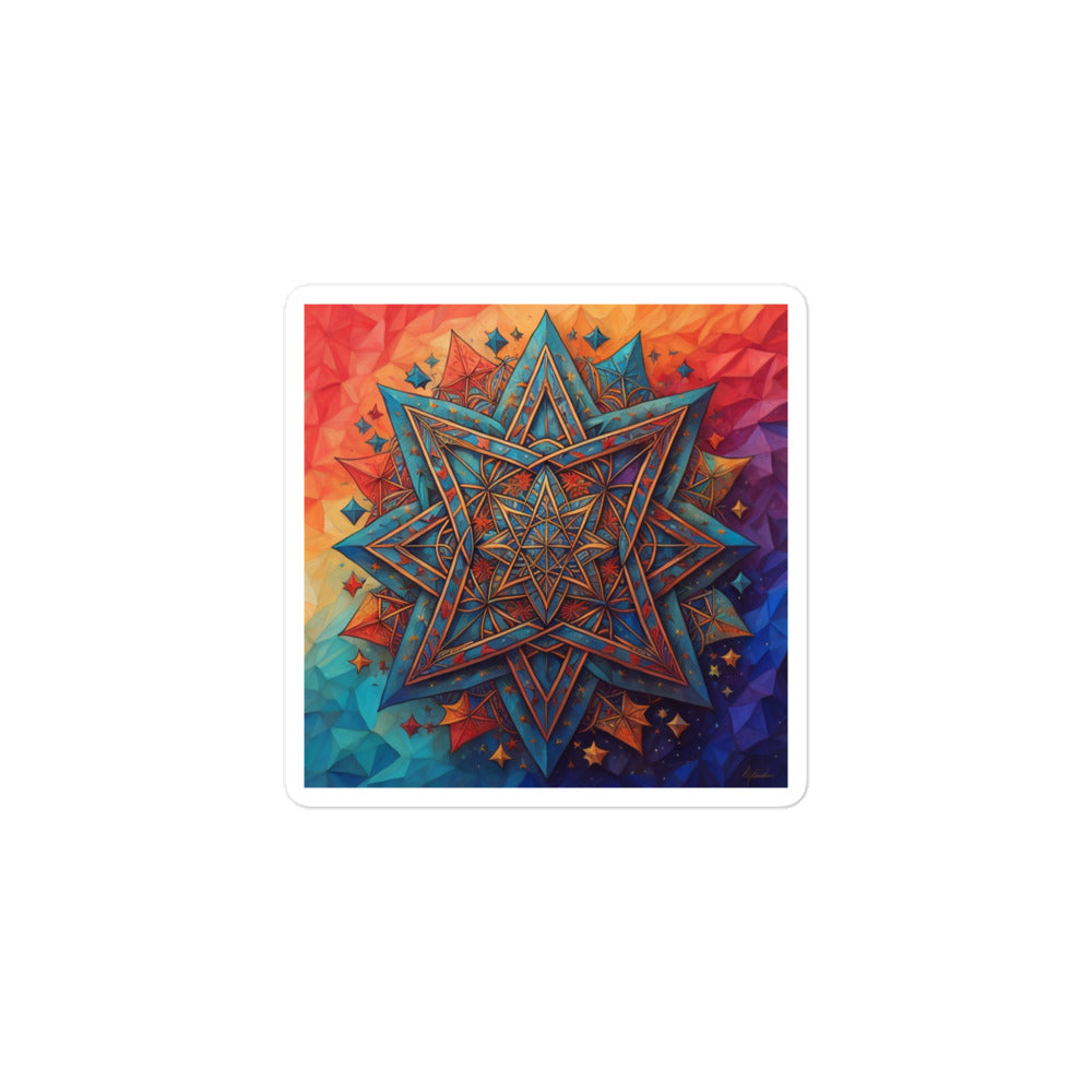 Vibrant Song | Star Of David | Kiss Cut Sticker Jouparty