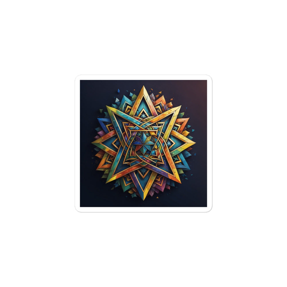 Vibrant Song | Star Of David | Kiss Cut Sticker Jouparty