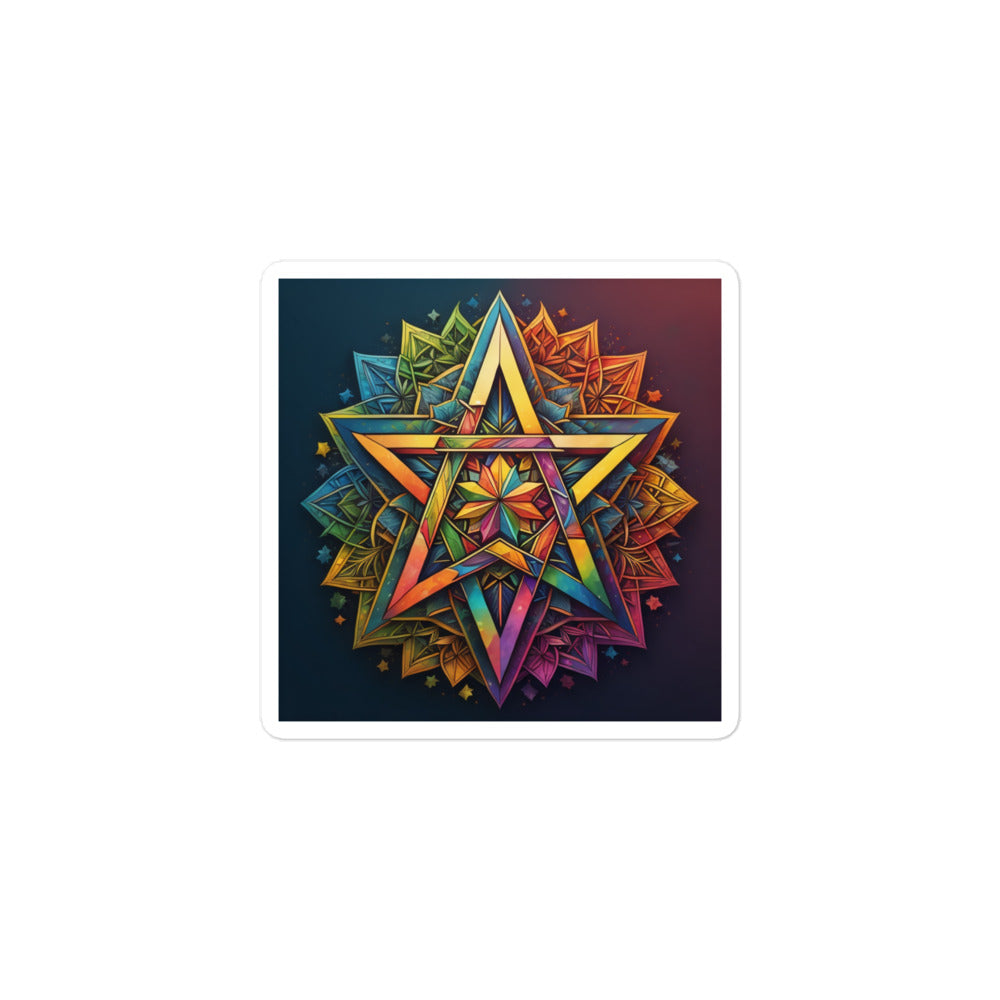 Vibrant Song | Star Of David | Kiss Cut Sticker Jouparty