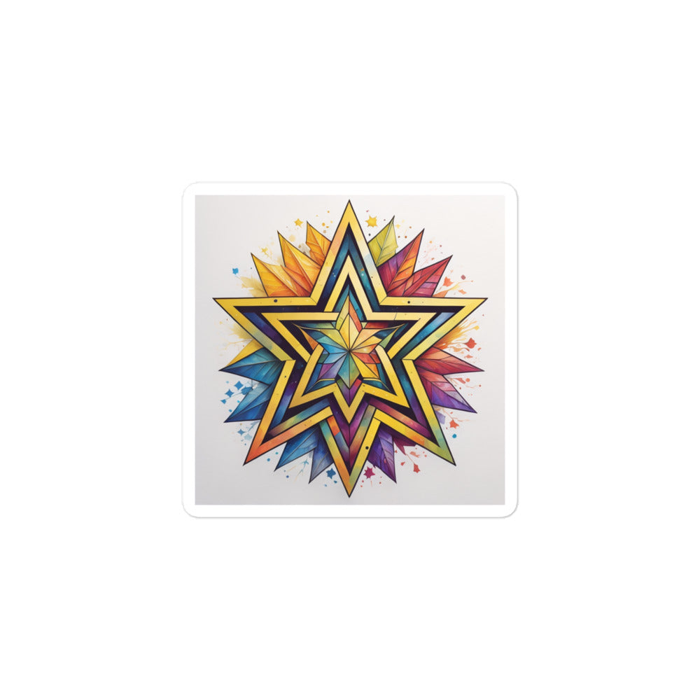 Vibrant Song | Star Of David | Kiss Cut Sticker Jouparty