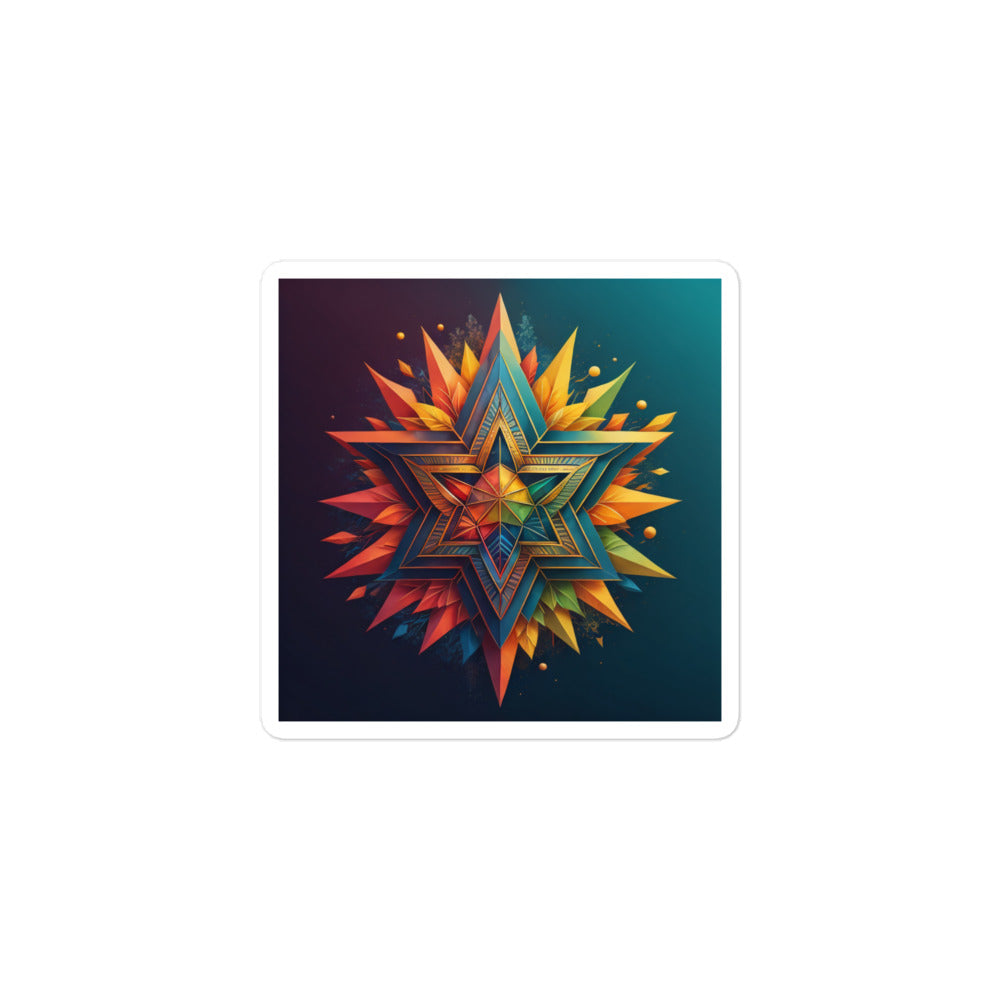 Vibrant Song | Star Of David | Kiss Cut Sticker Jouparty