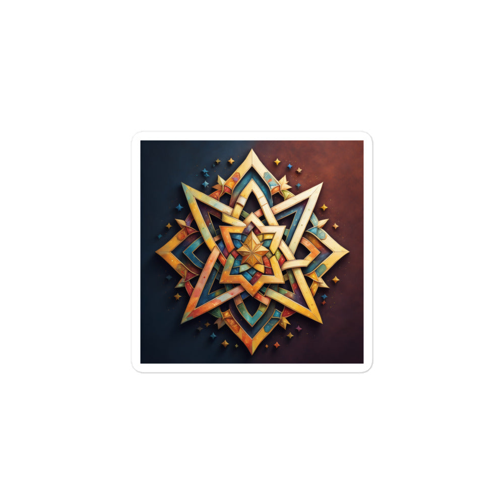 Vibrant Song | Star Of David | Kiss Cut Sticker Jouparty