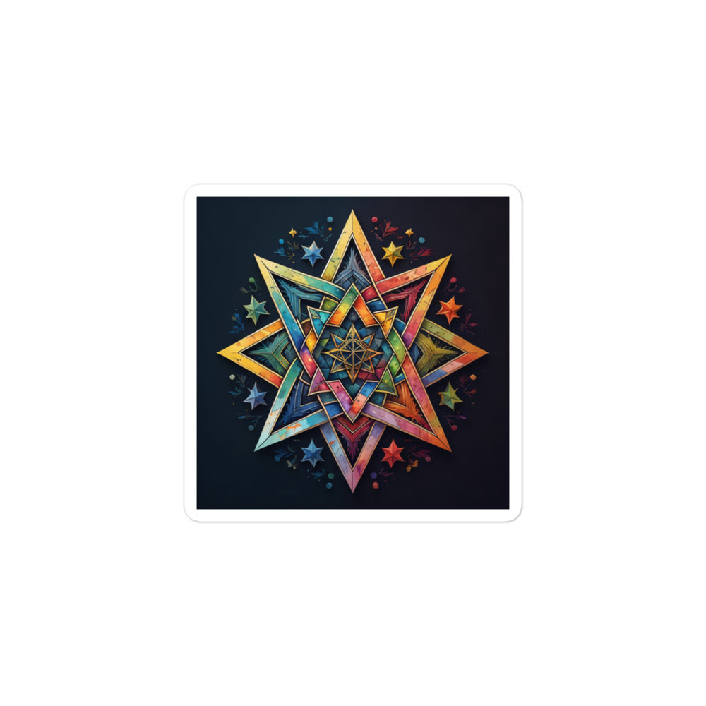 Vibrant Song | Star Of David | Kiss Cut Sticker Jouparty