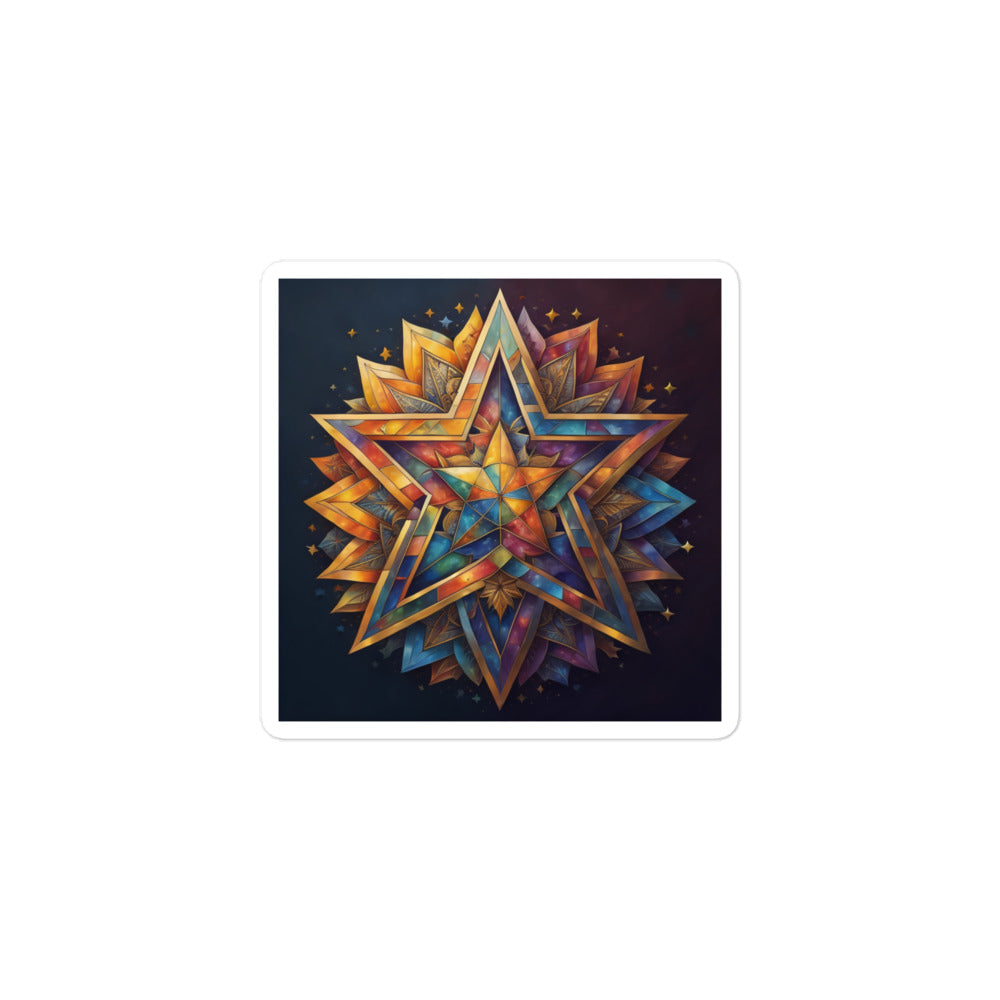 Vibrant Song | Star Of David | Kiss Cut Sticker