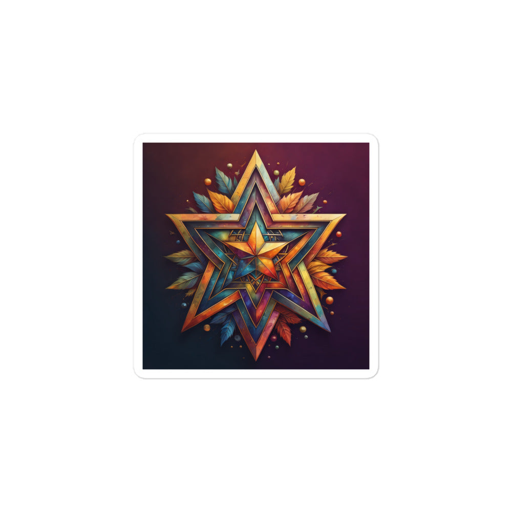 Vibrant Song | Star Of David | Kiss Cut Sticker Jouparty