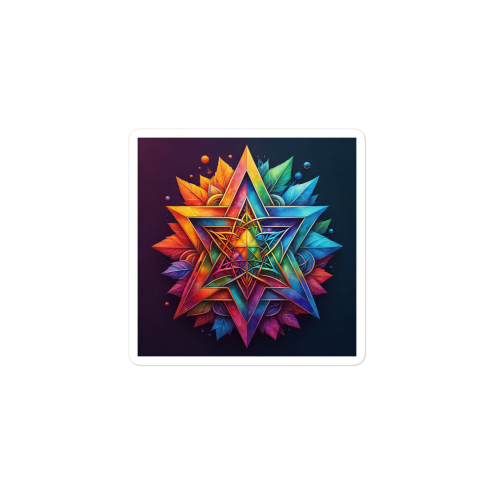 Vibrant Song | Star Of David | Kiss Cut Sticker Jouparty