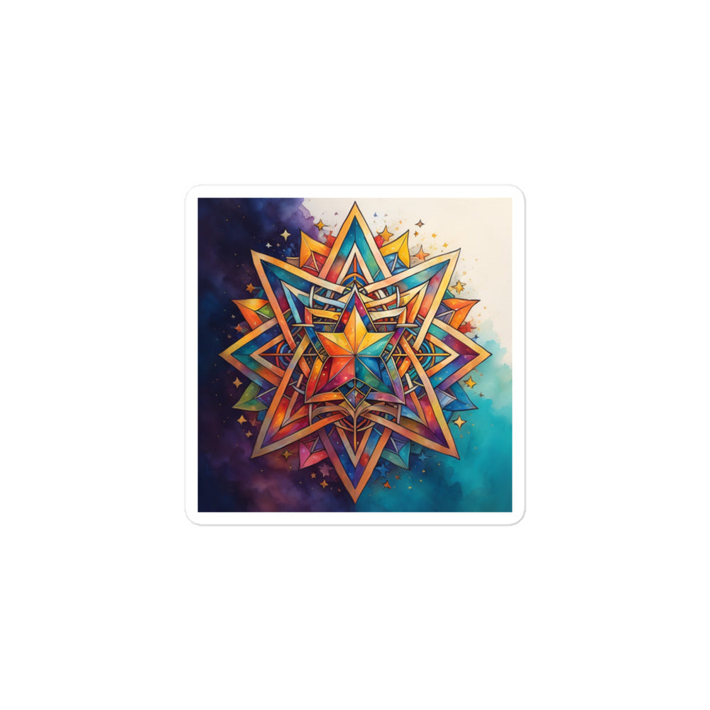 Vibrant Song | Star Of David | Kiss Cut Sticker Jouparty