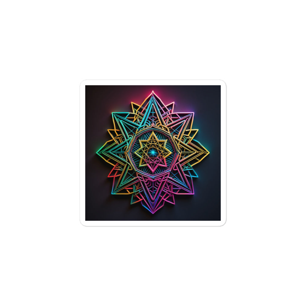 Futuristic Shine | Star Of David | Kiss Cut Sticker Jouparty