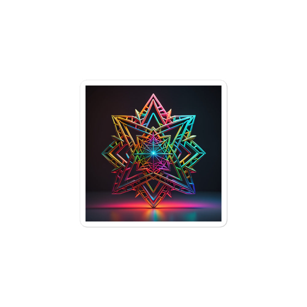 Futuristic Shine | Star Of David | Kiss Cut Sticker Jouparty