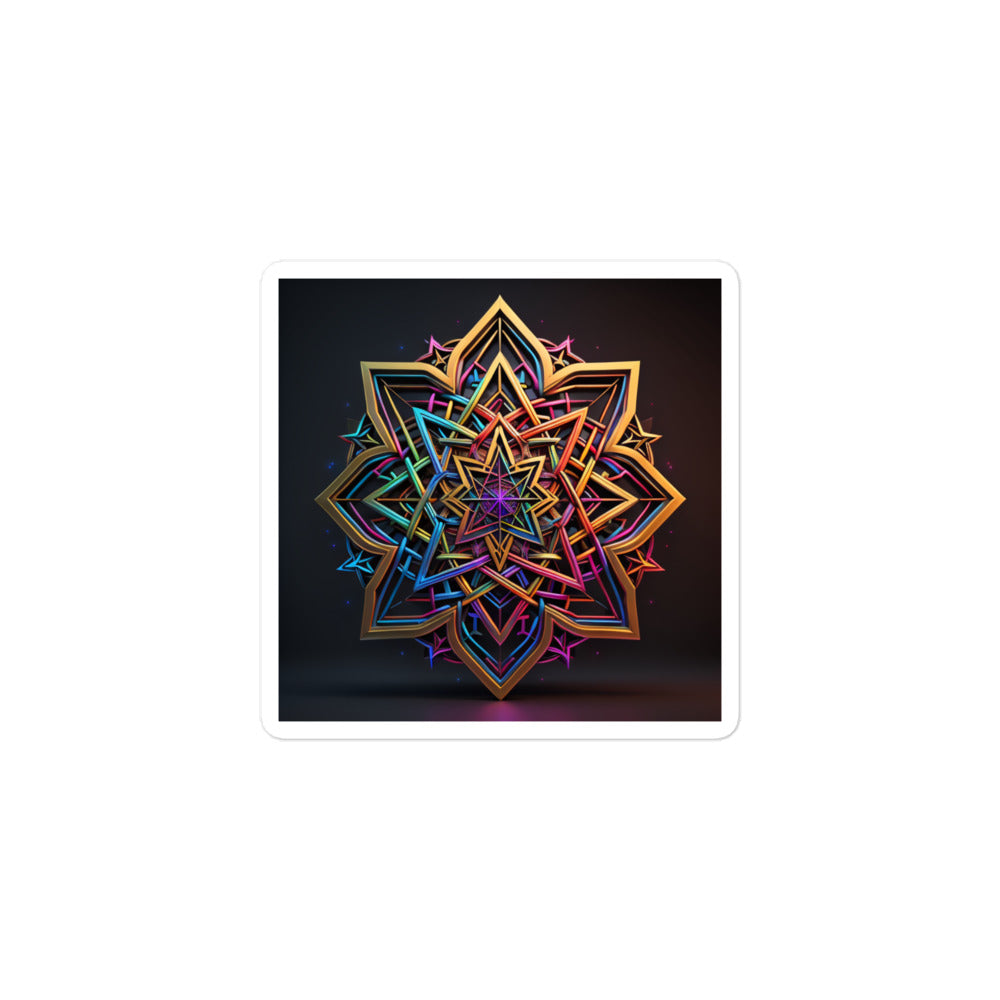 Futuristic Shine | Star Of David | Kiss Cut Sticker Jouparty