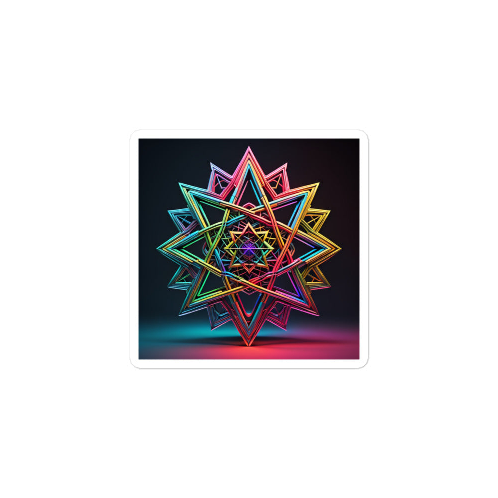 Futuristic Shine | Star Of David | Kiss Cut Sticker Jouparty