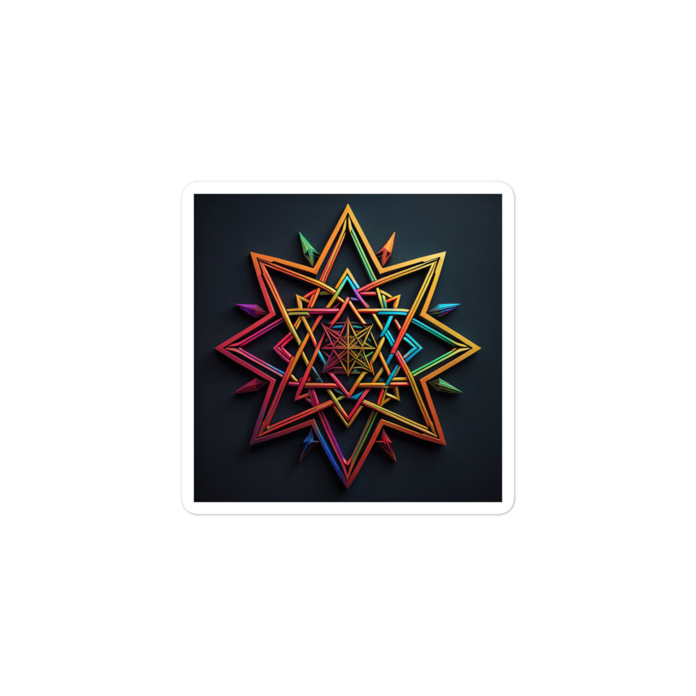 Futuristic Shine | Star Of David | Kiss Cut Sticker Jouparty