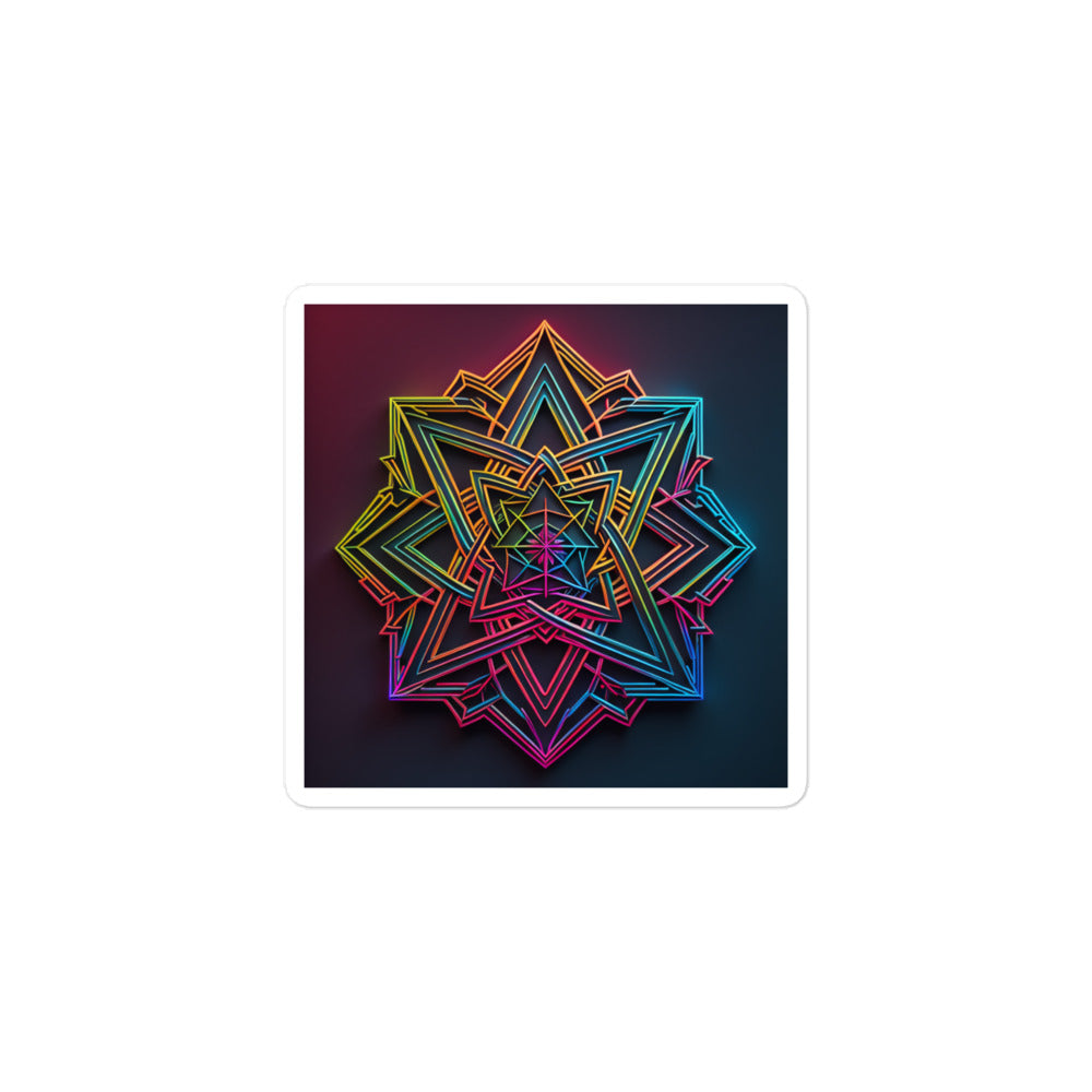 Futuristic Shine | Star Of David | Kiss Cut Sticker Jouparty