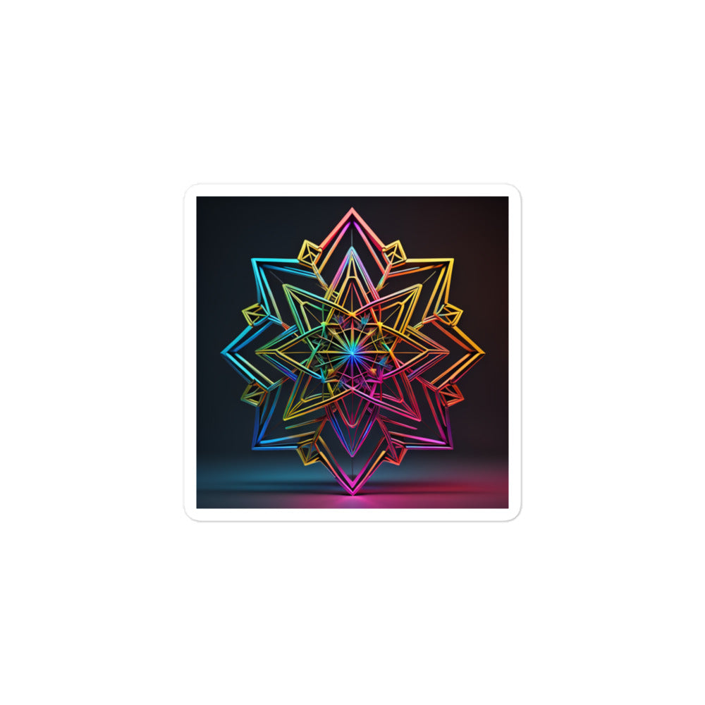 Futuristic Shine | Star Of David | Kiss Cut Sticker Jouparty