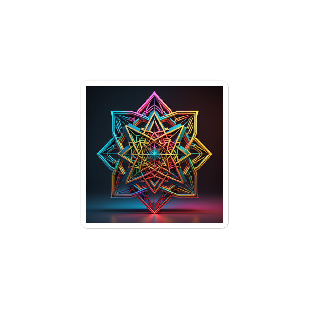 Futuristic Shine | Star Of David | Kiss Cut Sticker Jouparty