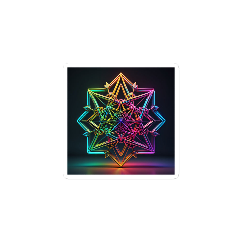 Futuristic Shine | Star Of David | Kiss Cut Sticker
