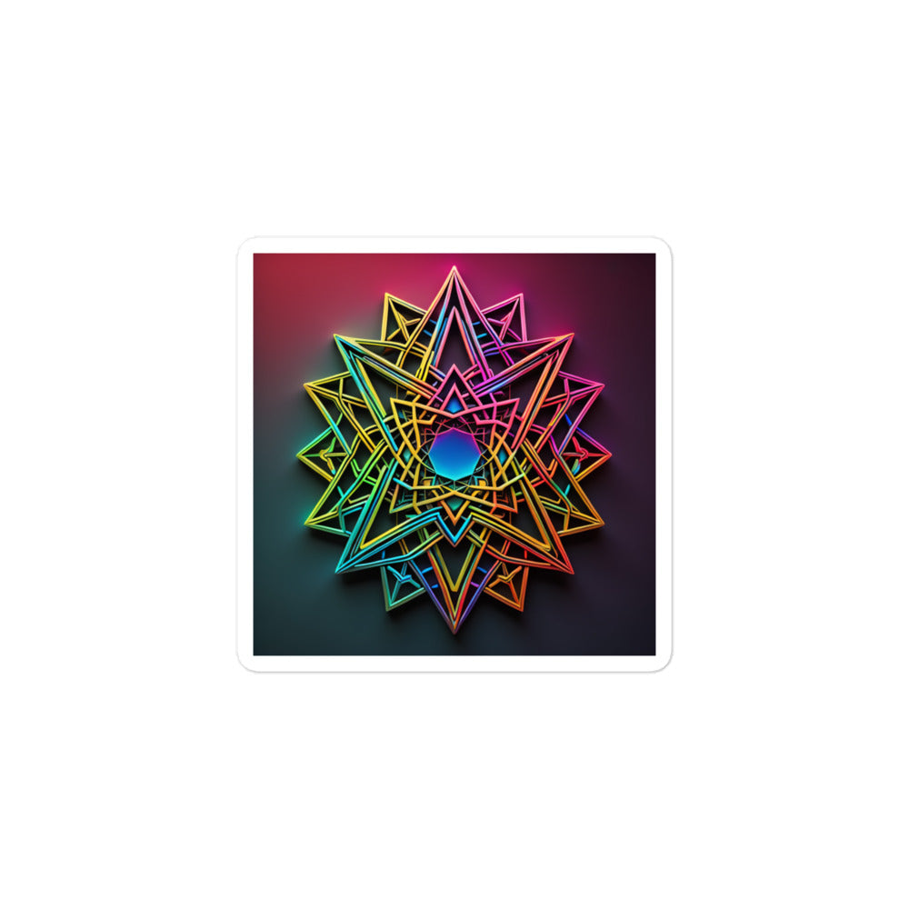 Futuristic Shine | Star Of David | Kiss Cut Sticker