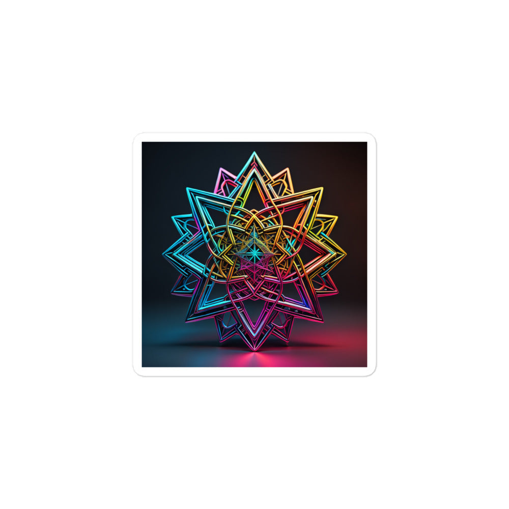 Futuristic Shine | Star Of David | Kiss Cut Sticker Jouparty
