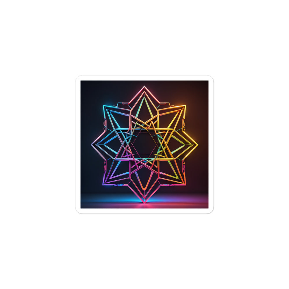 Futuristic Shine | Star Of David | Kiss Cut Sticker Jouparty