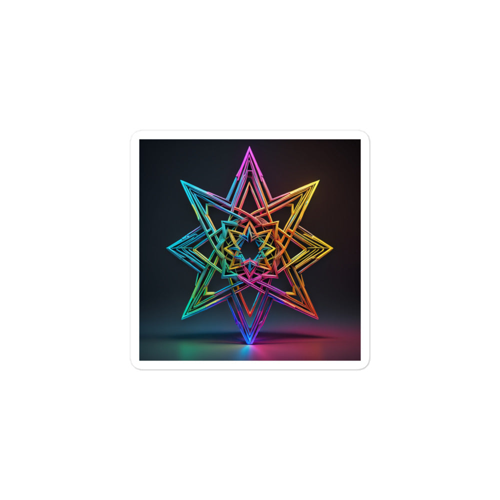 Futuristic Shine | Star Of David | Kiss Cut Sticker Jouparty