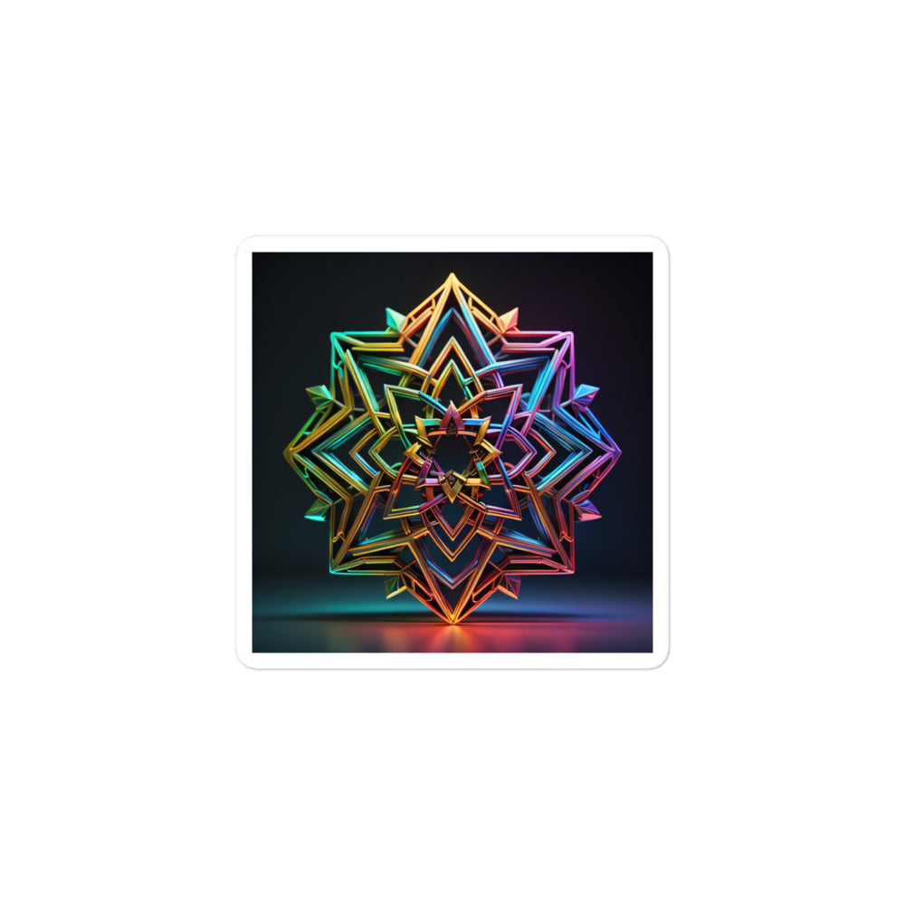 Futuristic Shine | Star Of David | Kiss Cut Sticker Jouparty