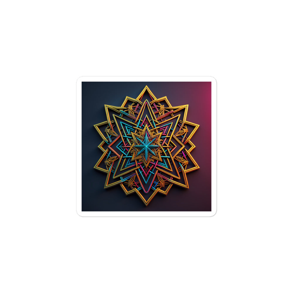 Futuristic Shine | Star Of David | Kiss Cut Sticker Jouparty