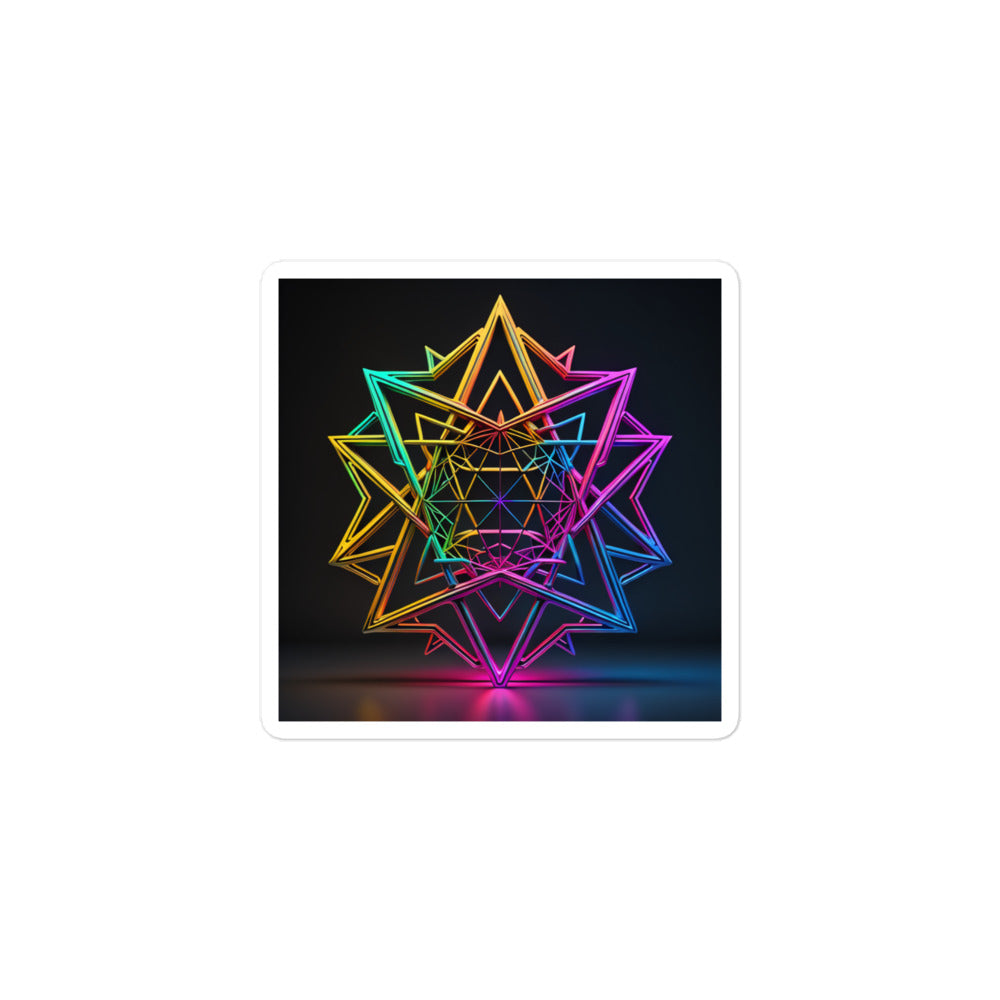 Futuristic Shine | Star Of David | Kiss Cut Sticker Jouparty