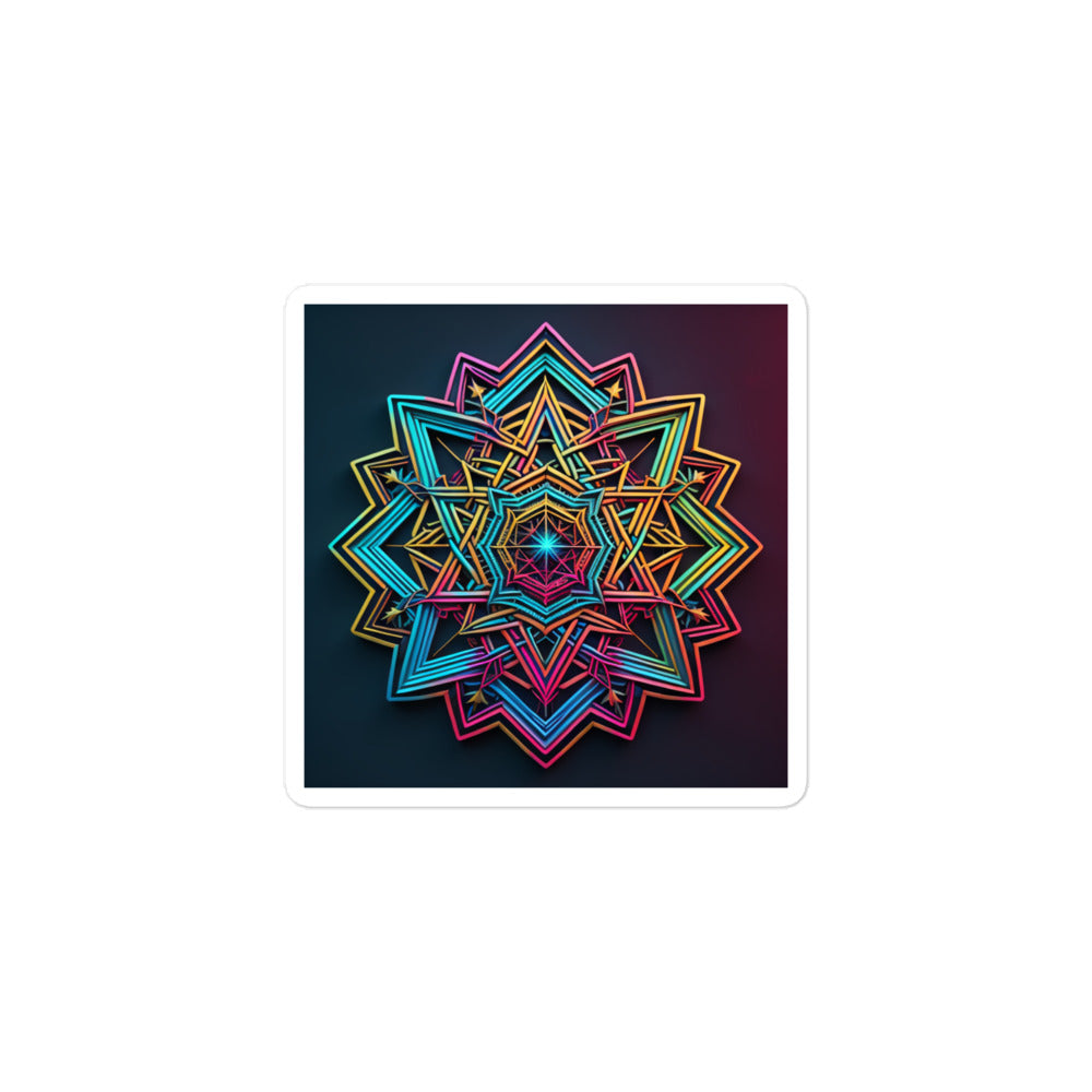 Futuristic Shine | Star Of David | Kiss Cut Sticker Jouparty