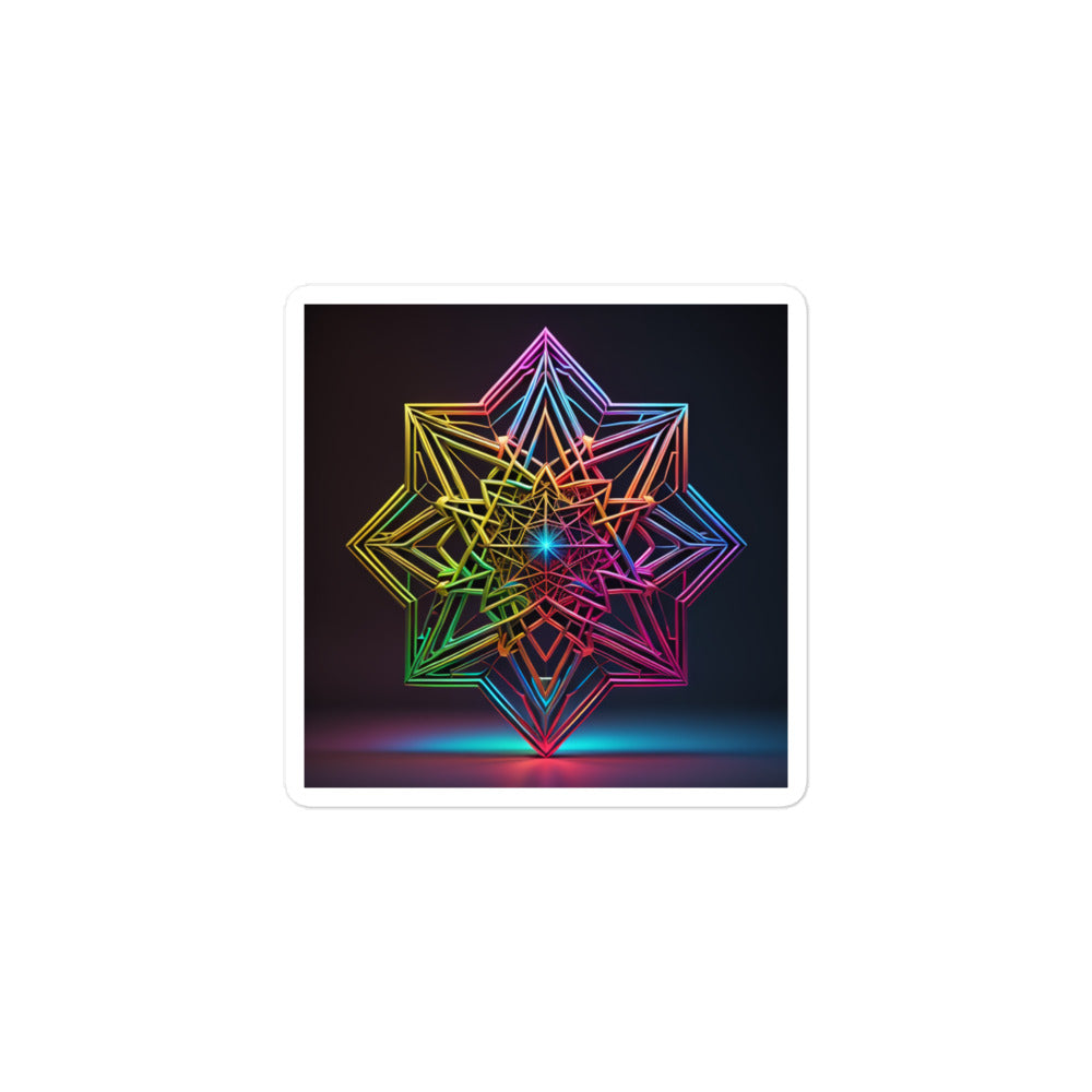 Futuristic Shine | Star Of David | Kiss Cut Sticker