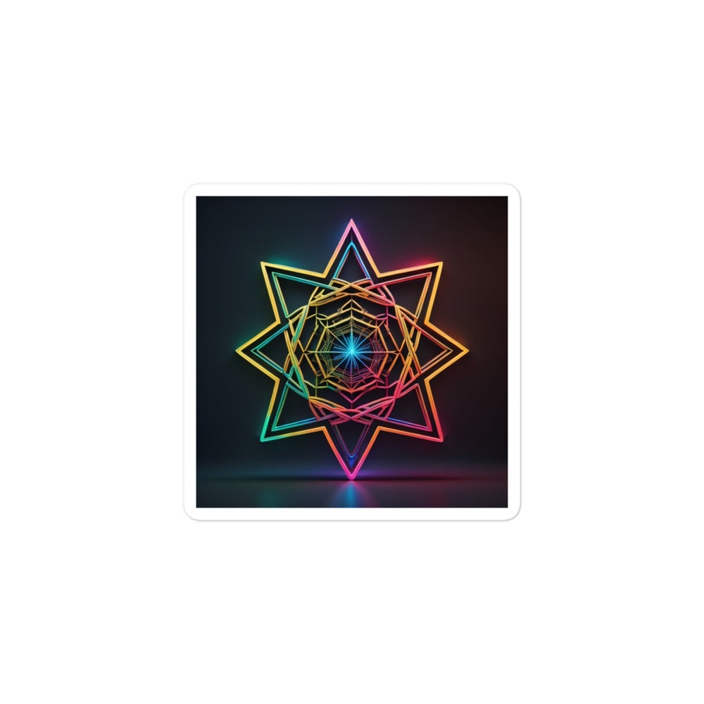 Futuristic Shine | Star Of David | Kiss Cut Sticker Jouparty