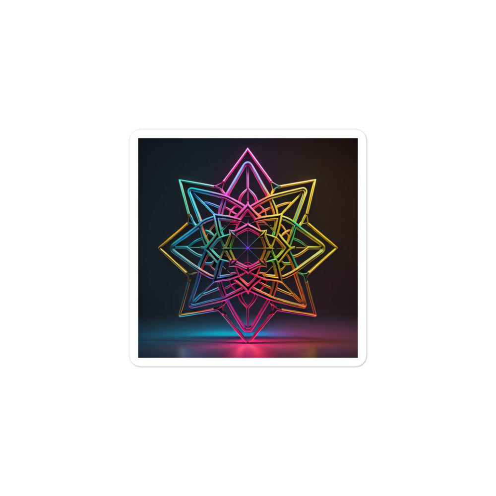 Futuristic Shine | Star Of David | Kiss Cut Sticker Jouparty